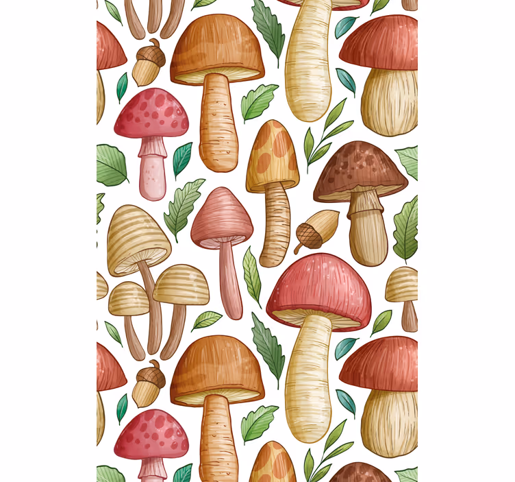Tende a rullo frutta e verdura raccolta di funghi - TenStickers