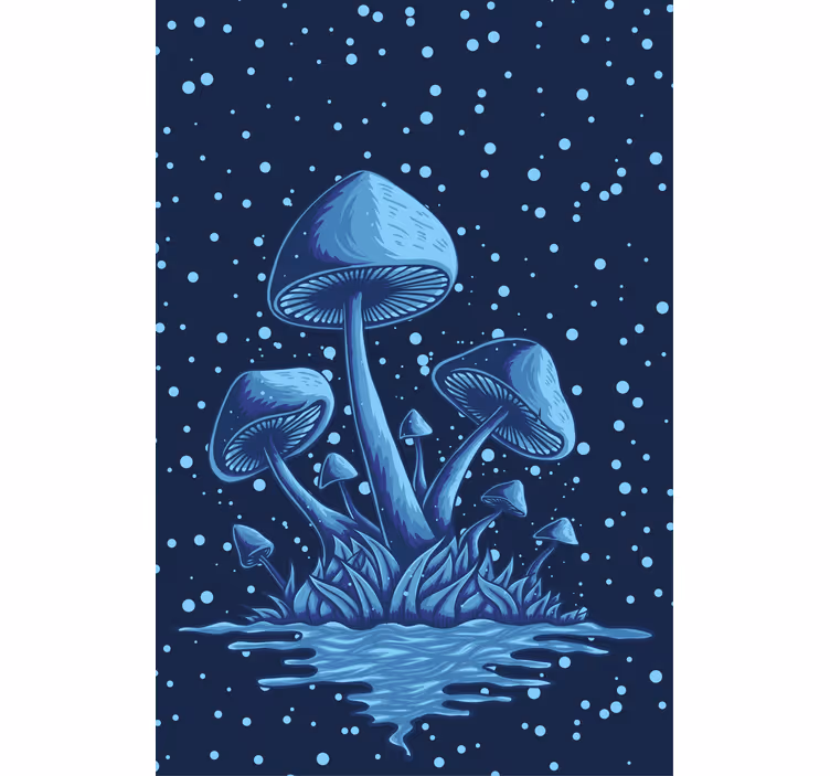 Tenda a rullo originale riflesso dell'acqua del fungo - TenStickers