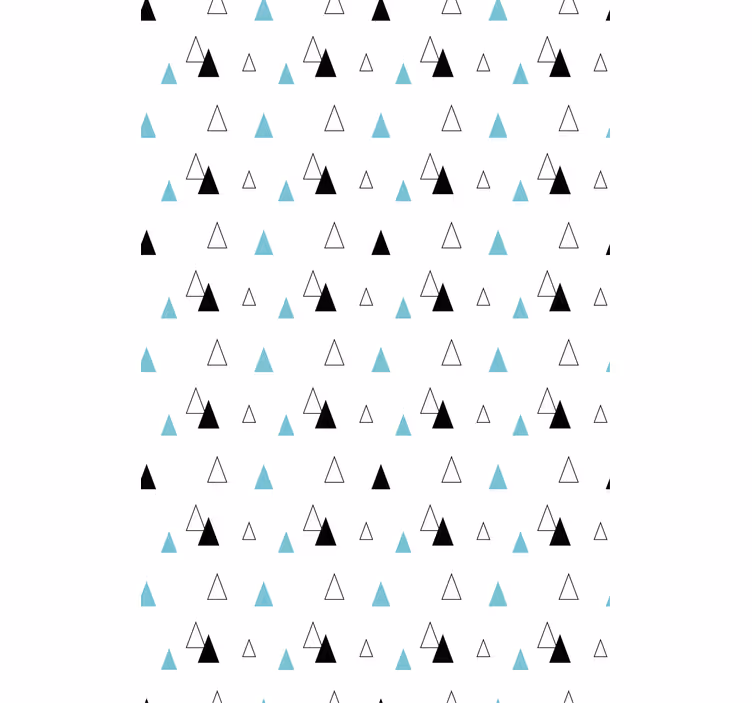 Tenda a rullo stile nordico modello triangolo minimalista - TenStickers