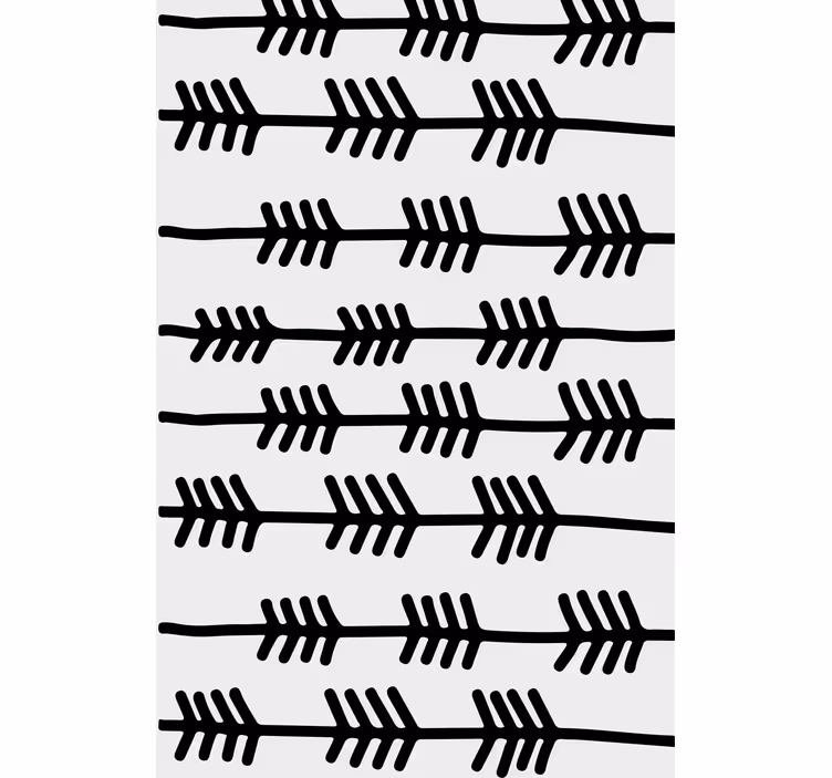 Tende a rullo stile nordico Motivo frecce nere - TenStickers