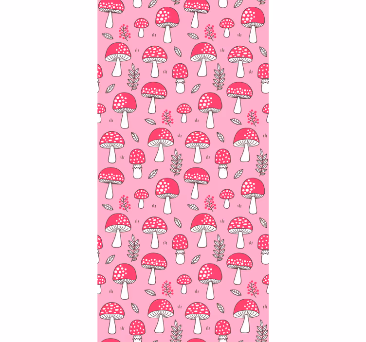 Tenda a rullo fiori e piante modelli di funghi - TenStickers