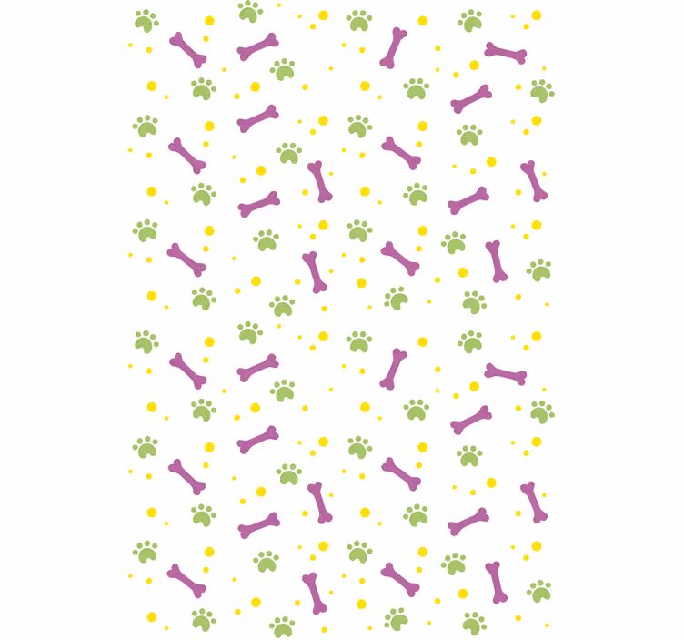 Tenda a rullo animali zampe e ossa - TenStickers