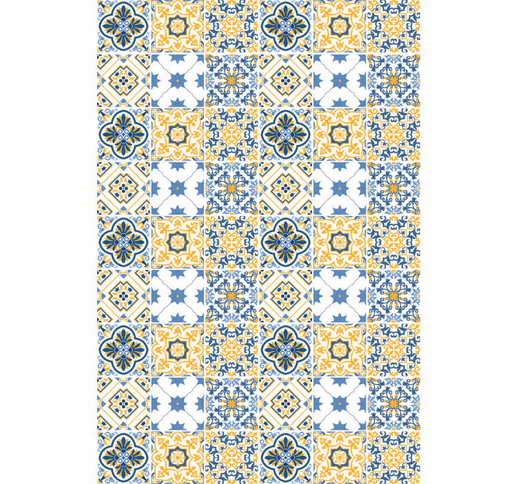 Tende a rullo motivi motivi piastrellati intricati - TenStickers