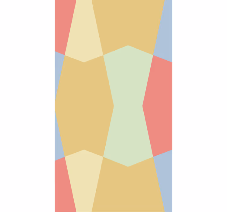 Tenda a rullo monocolore pastelli geometrici - TenStickers
