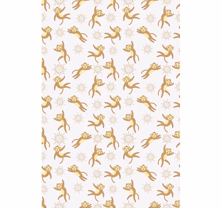 Tenda a rullo animali modello sole scimmia - TenStickers