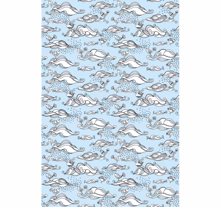 Tenda a rullo animali panorama della fauna marina - TenStickers