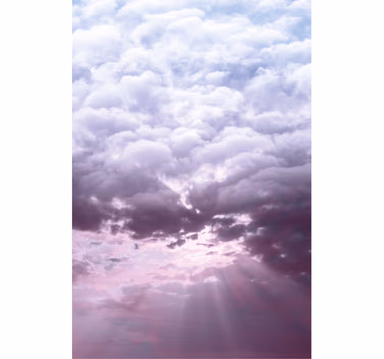 Tende a rullo nuvole Cielo realistico con la luce del sole - TenStickers