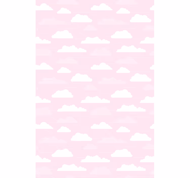 Tenda a rullo nuvole motivo rosa sognante - TenStickers