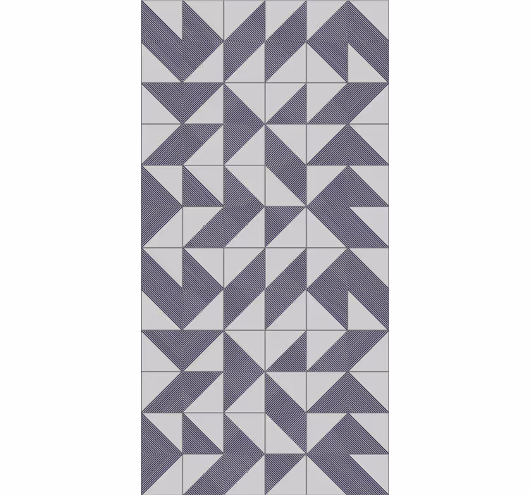 Tenda a rullo moderna armonia geometrica - TenStickers