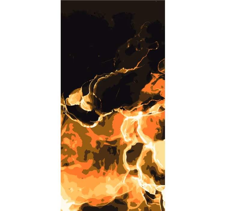 Tende a rullo motivi vortici infuocati - TenStickers