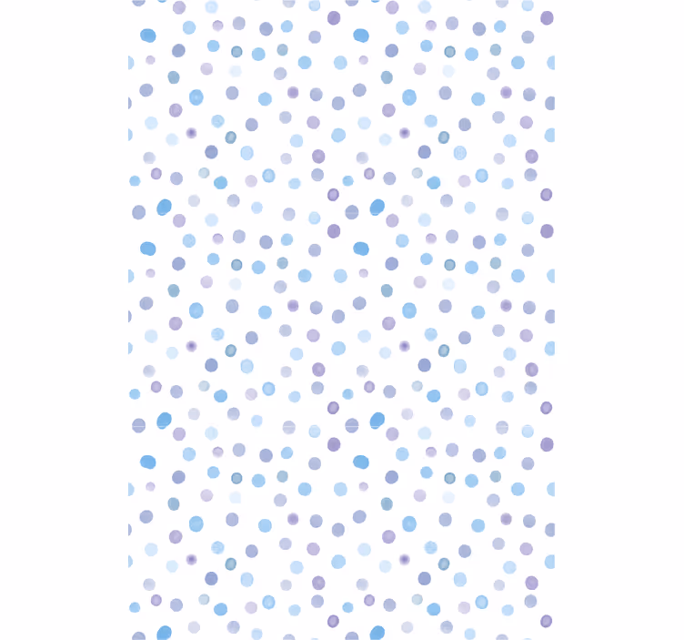 Tende a rullo motivi motivo a pois in tonalità blu - TenStickers