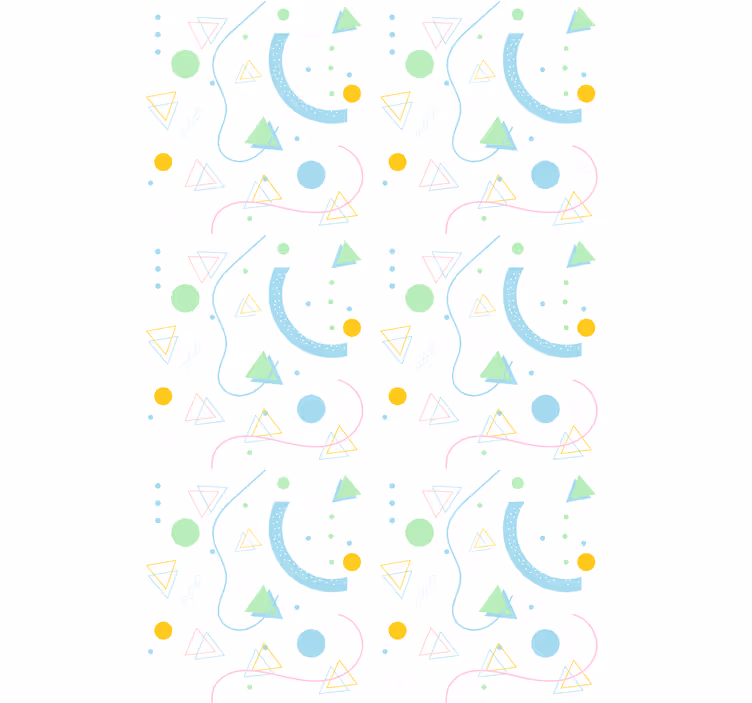 Tenda a rullo moderna serie di forme geometriche - TenStickers