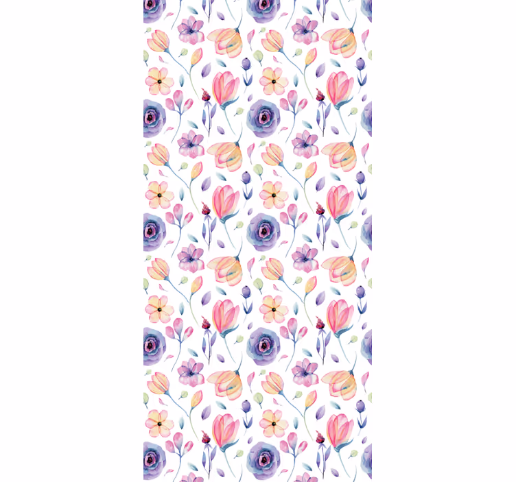 Tenda a rullo fiori e piante disegno di bouquet floreale - TenStickers