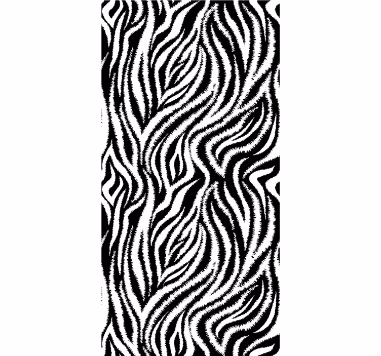 Tenda a rullo animali concetto di strisce zebrate - TenStickers