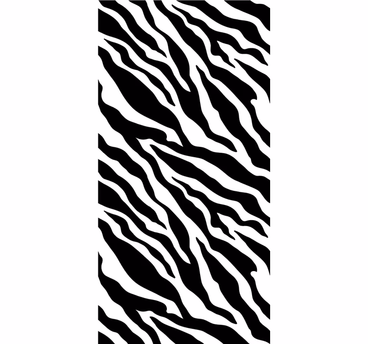 Tenda a rullo animali motivo a strisce zebrate - TenStickers