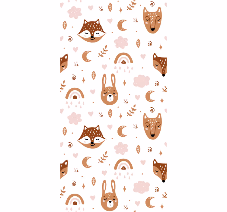 Tenda a rullo animali creature del bosco - TenStickers