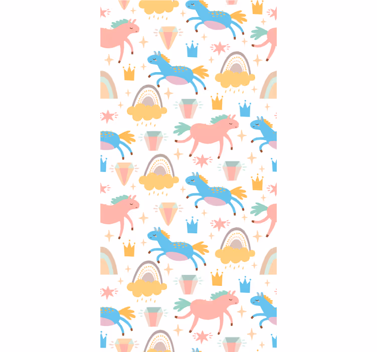 Tenda a rullo animali fantasia di unicorno affascinante - TenStickers
