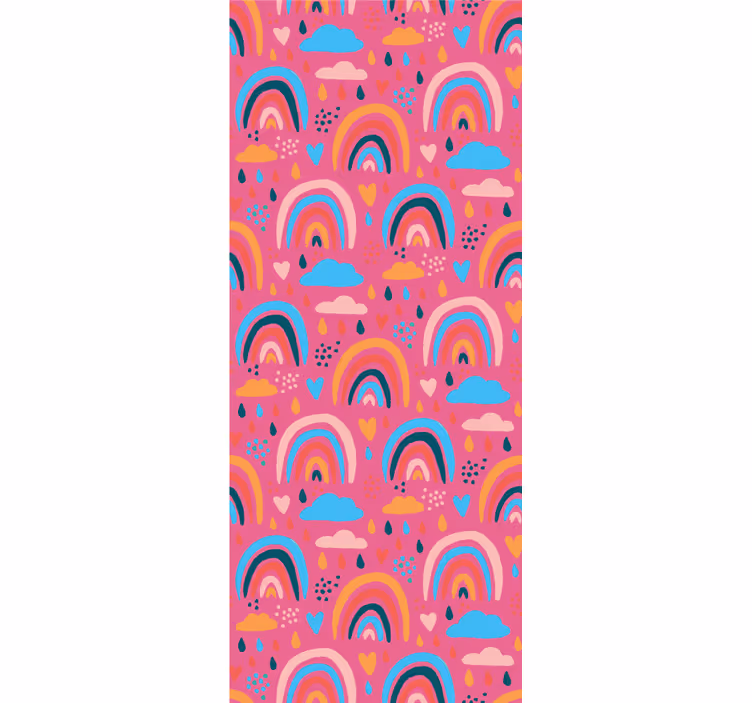 Tenda a rullo cameretta modello arcobaleno colorato - TenStickers
