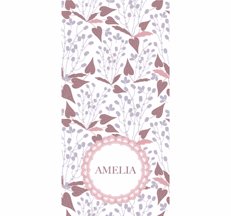 Tenda a rullo fiori e piante motivo floreale personalizzato - TenStickers