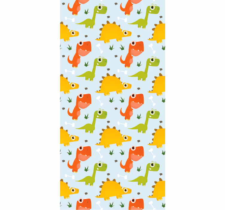 Tenda a rullo dinosauro dinosauri cartoon carini - TenStickers