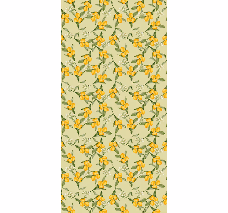Tende a rullo frutta e verdura Modello di limoni tropicali estivi - TenStickers