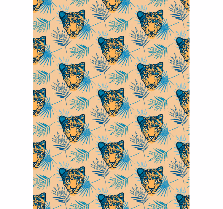 Tenda a rullo animali motivo a testa di leopardo - TenStickers