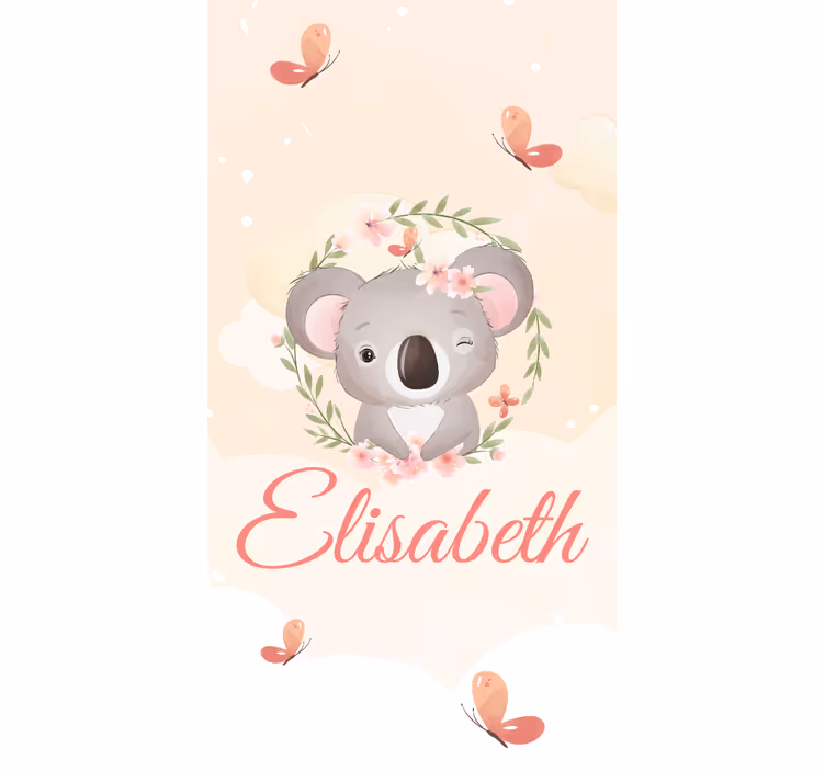 Tenda a rullo cameretta koala baby personalizzato - TenStickers