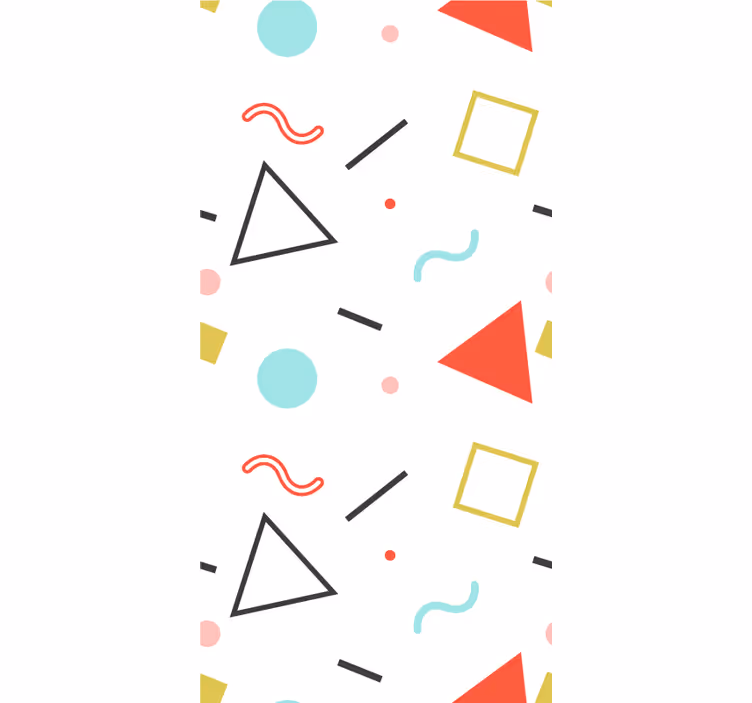 Tenda a rullo moderna forme geometriche minimaliste - TenStickers
