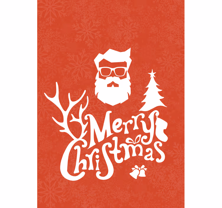 Tenda a rullo frasi saluto di babbo natale - TenStickers