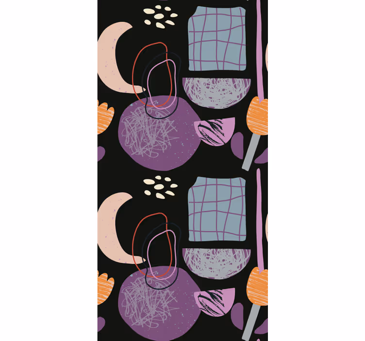 Tenda a rullo moderna modello di forma astratta - TenStickers