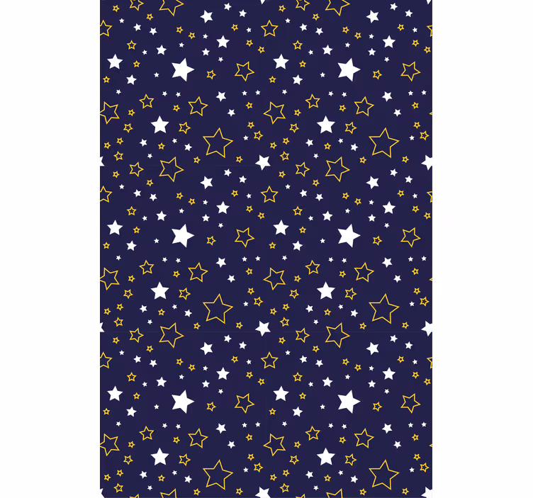 Tenda a rullo cameretta motivo della notte stellata - TenStickers