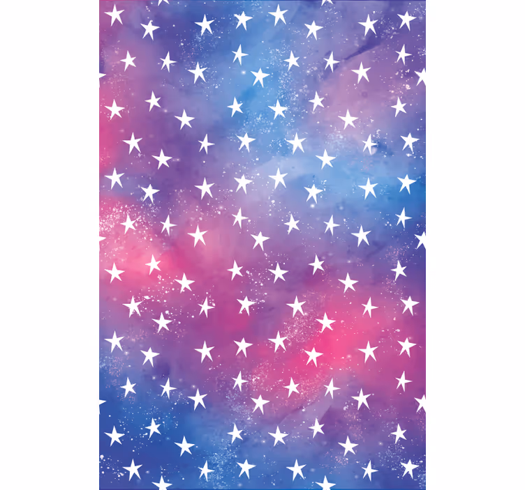 Tenda a rullo cameretta modello di cielo stellato - TenStickers