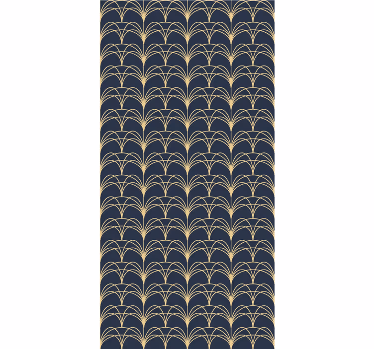 Tenda a rullo elegante archi d'oro - TenStickers