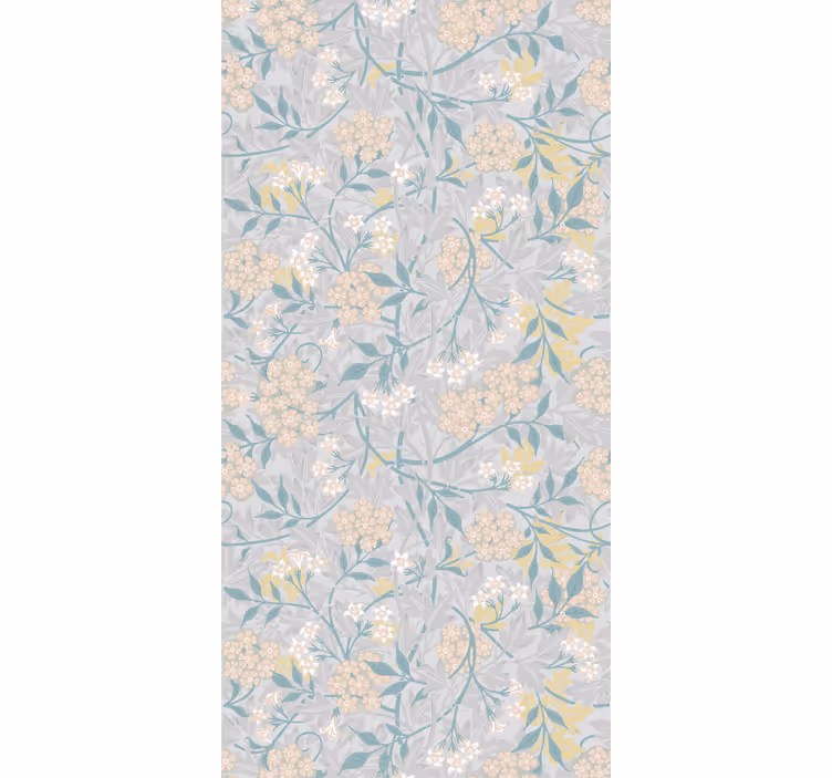 Tenda a rullo fiori e piante sottile disposizione botanica - TenStickers