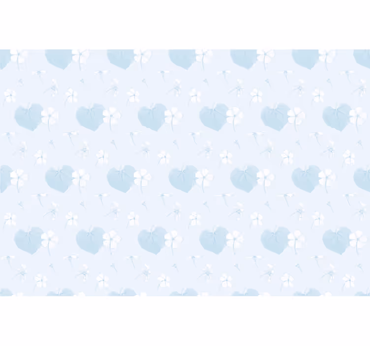 Tenda a rullo fiori e piante delicati cuori floreali - TenStickers