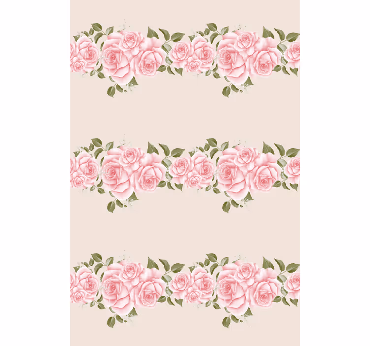 Tenda a rullo fiori e piante bellissime rose rosa - TenStickers