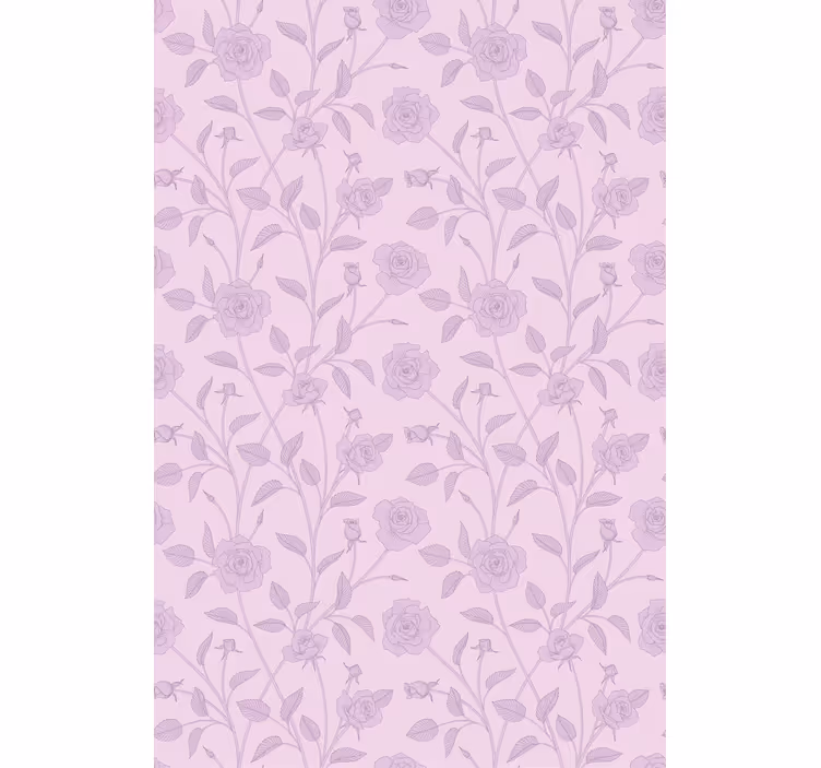 Tenda a rullo fiori e piante motivo floreale rose - TenStickers
