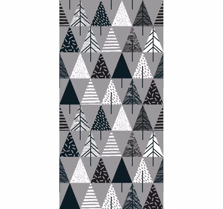 Tende a rullo stile nordico Alberi minimalisti stile nordico - TenStickers