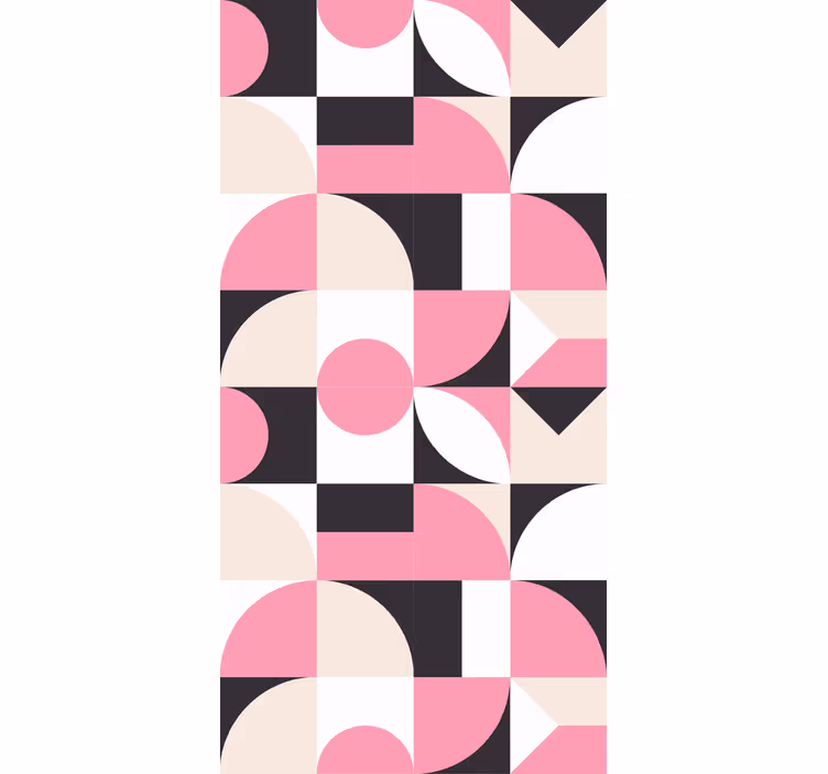 Tenda a rullo moderna configurazione della forma geometrica - TenStickers
