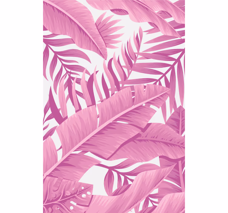 Tenda a rullo fiori e piante motivo a foglia tropicale - TenStickers