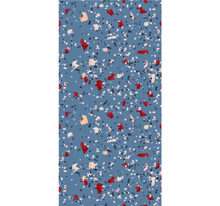 Tende a rullo motivi terrazzo geometrico blu - TenStickers
