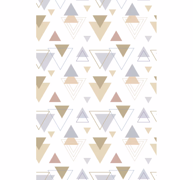 Tenda a rullo moderna tema del triangolo geometrico - TenStickers