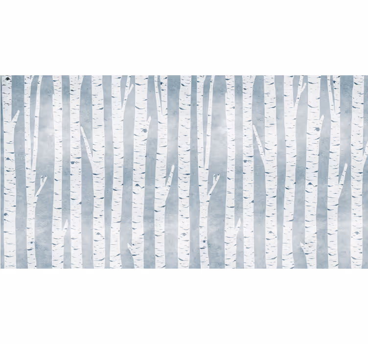 Tenda a rullo alberi modello grigio betulla - TenStickers