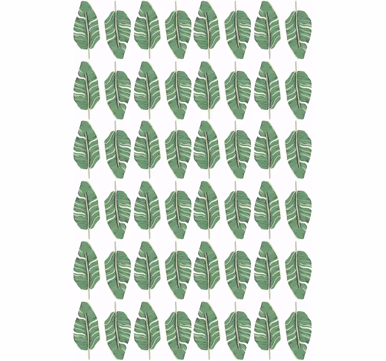 Tenda a rullo fiori e piante motivo a foglia - TenStickers