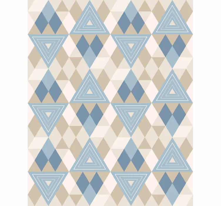 Tenda a rullo moderna modello di triangoli geometrici - TenStickers
