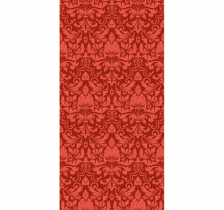 Tenda a rullo elegante grazia botanica rossa - TenStickers
