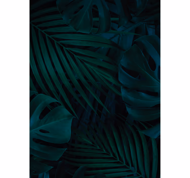 Tenda a rullo alberi motivi di foglie tropicali - TenStickers