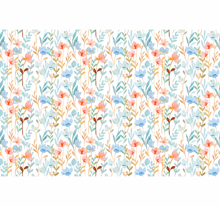 Tenda a rullo fiori e piante delicato tema botanico - TenStickers