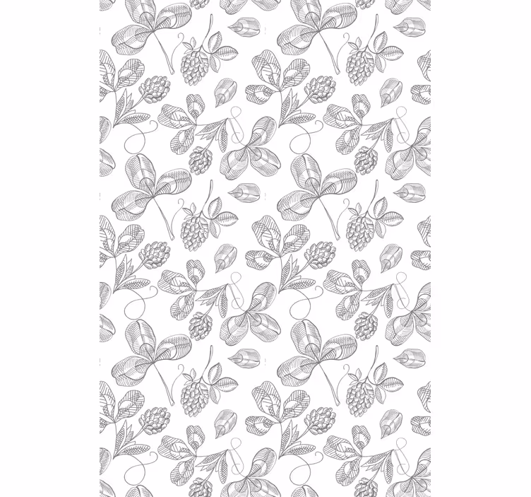 Tenda a rullo floreale Ricamo floreale - TenStickers