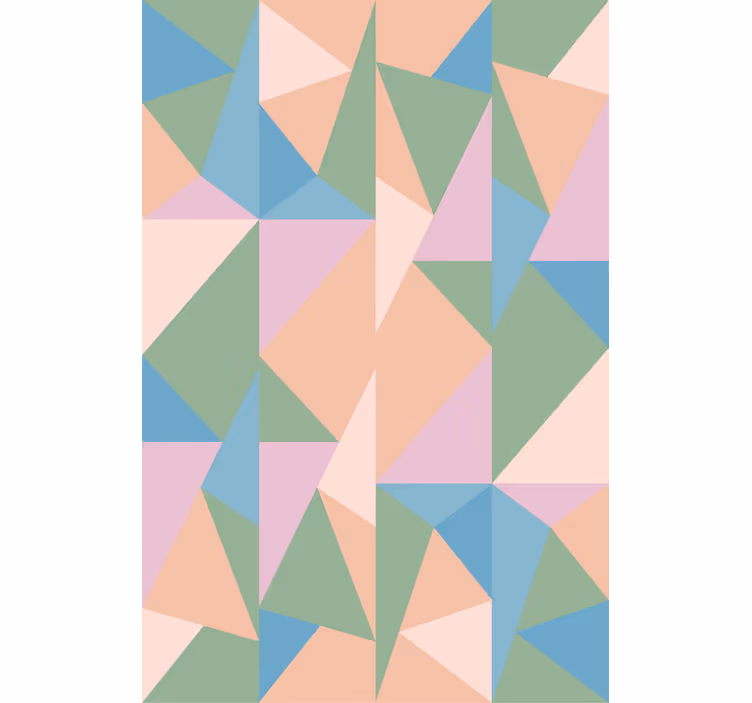 Tenda a rullo moderna figure astratte dai toni morbidi - TenStickers